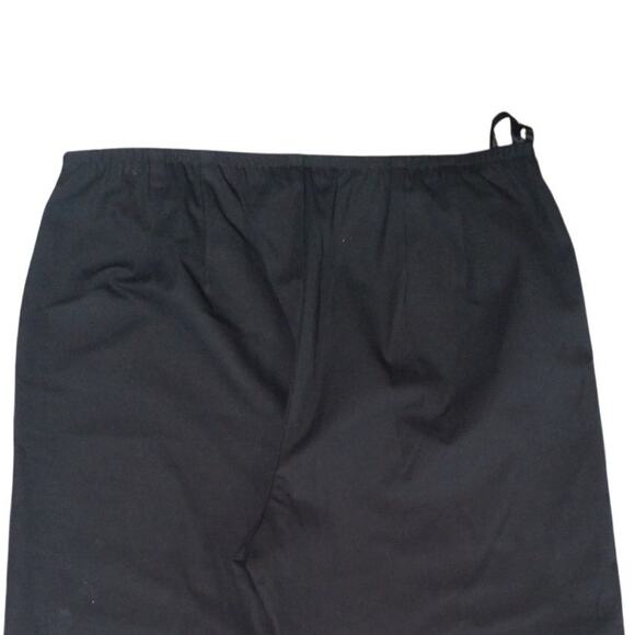 Eileen Fisher Womens Size Small Elastic Waist Dress Pants Ankle Slit Black - Picture 4 of 7